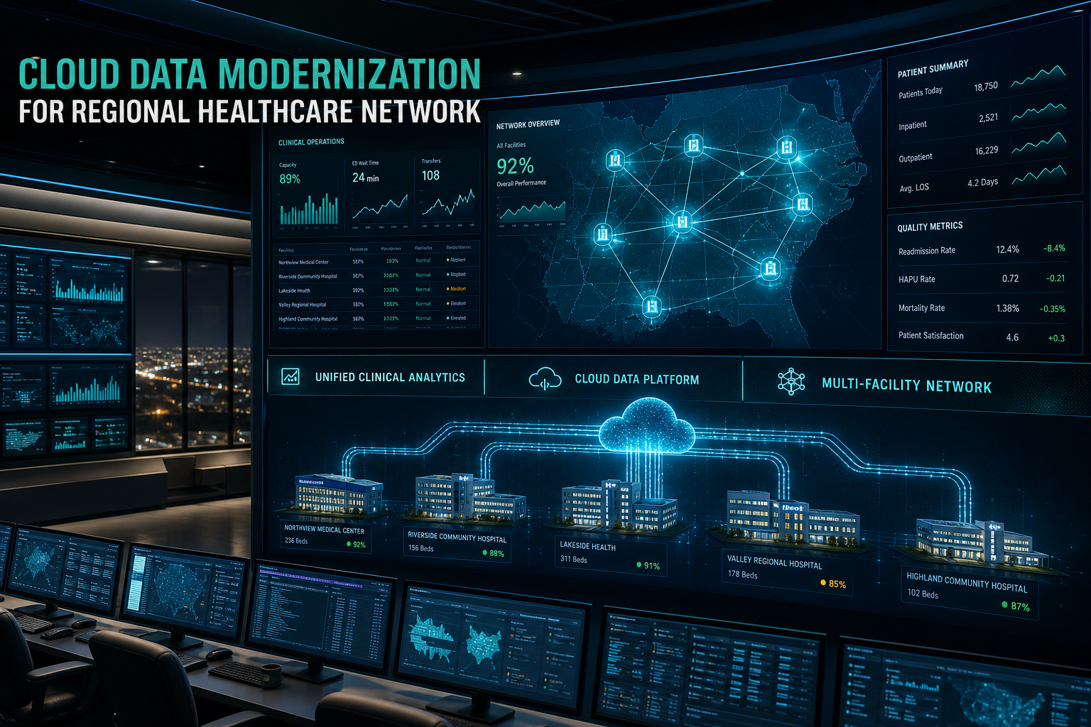 Cloud Data Modernization for Regional Healthcare Network - Healthcare case study