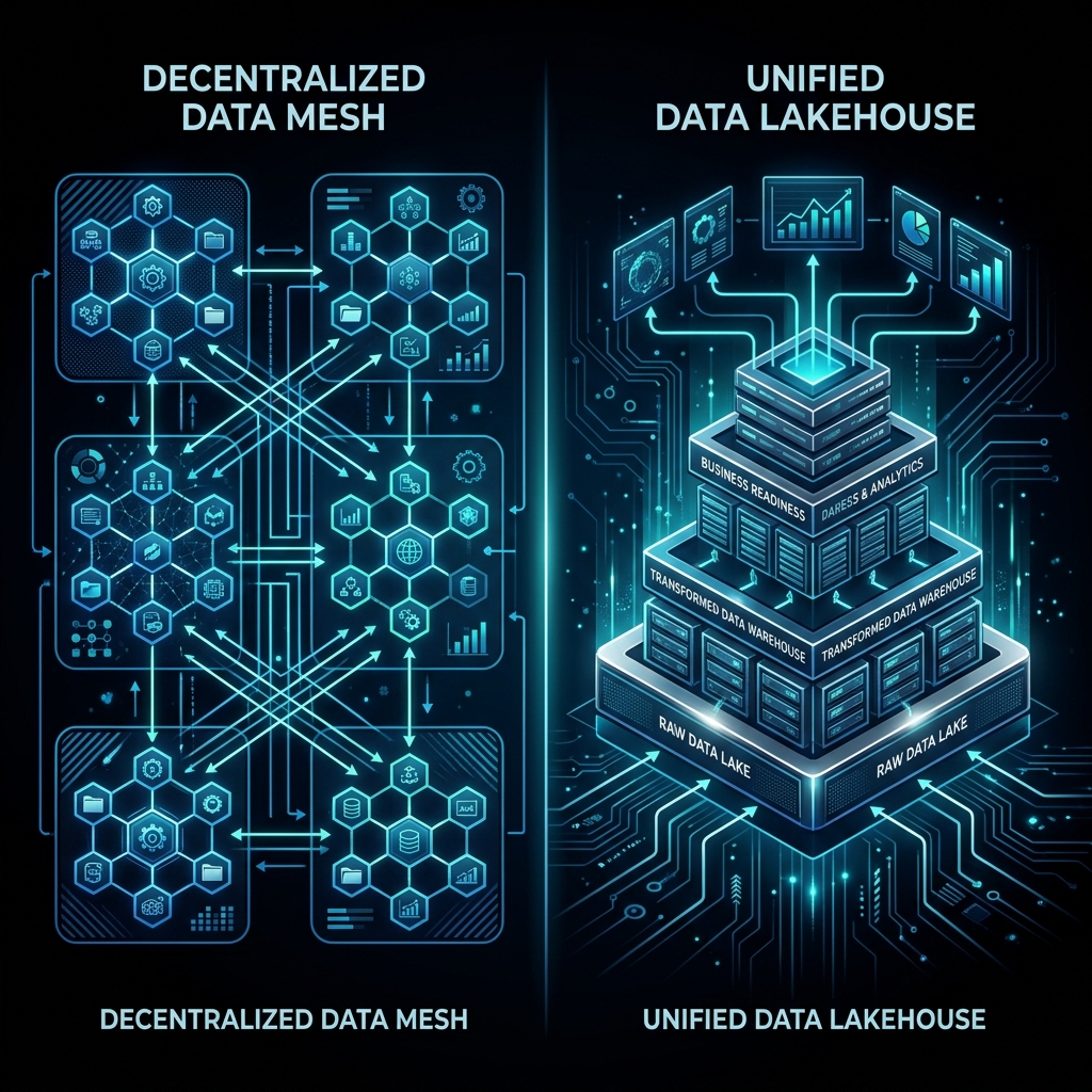 The Future of Enterprise Data Warehousing: Mesh vs. Lakehouse - DataParametrics insight